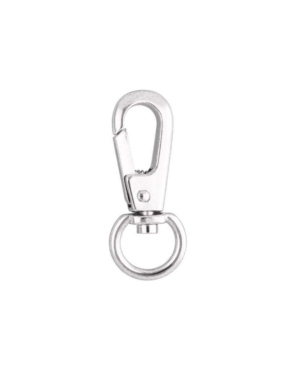 EXTRA   SHINING METAL SNAP  HOOK 16 MM HENRYK GLOSSY NICKEL 1 PCS