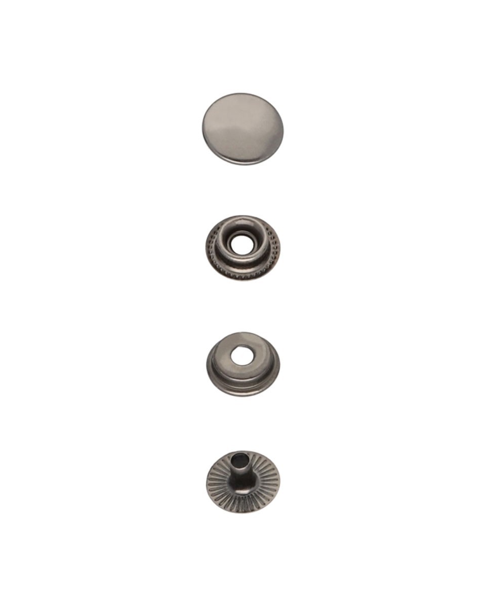 Napa nierdzewna 12,5 mm czarny nikiel