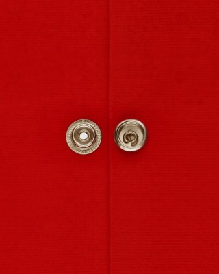 Stainless metal snap fastener 15 mm light gold 200 pcs