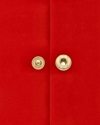 Metal snap fastener alfa 15 mm light gold