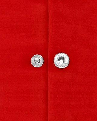 Metal snap fastener alfa 15 mm nickel