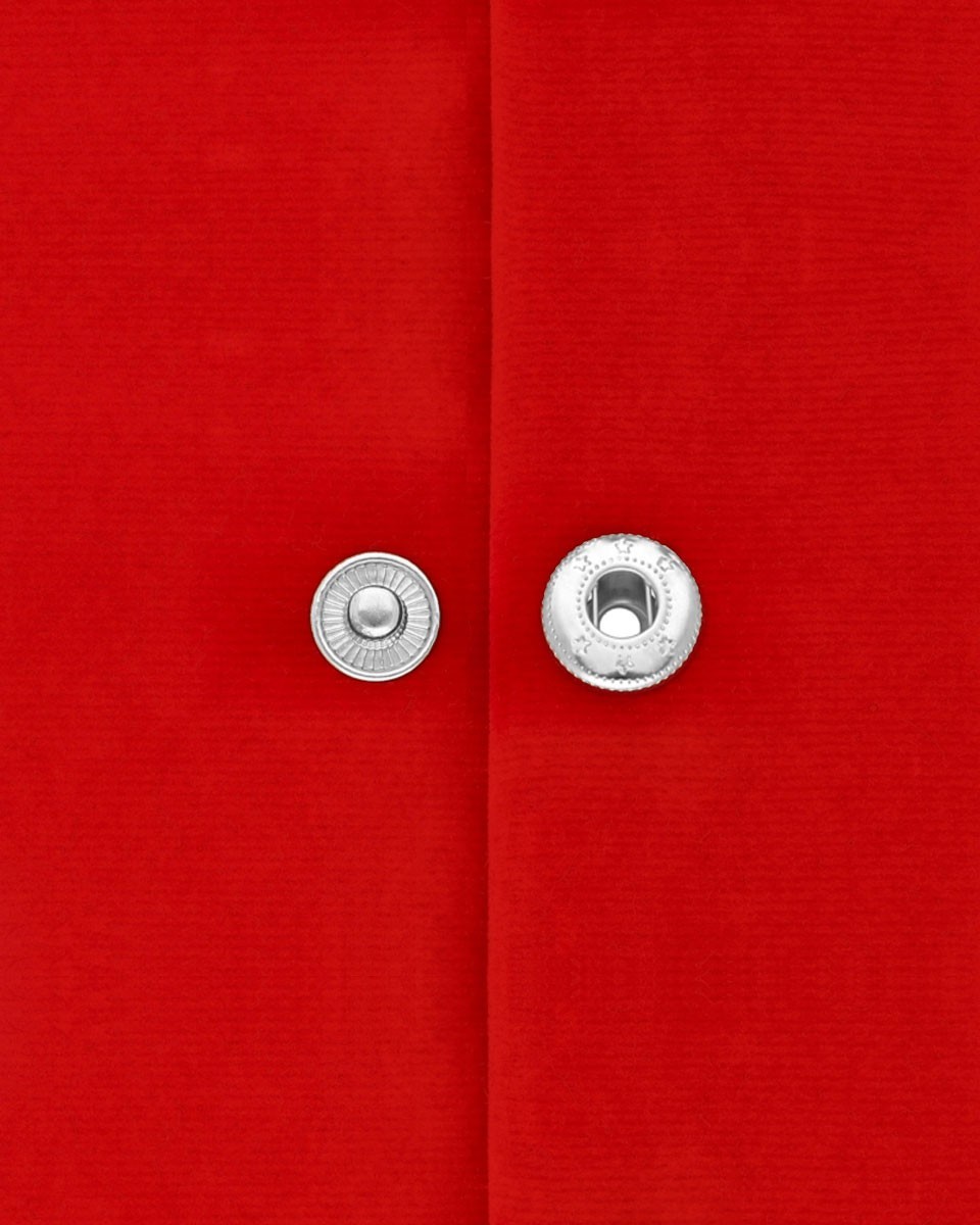 Metal snap fastener alfa 15 mm nickel