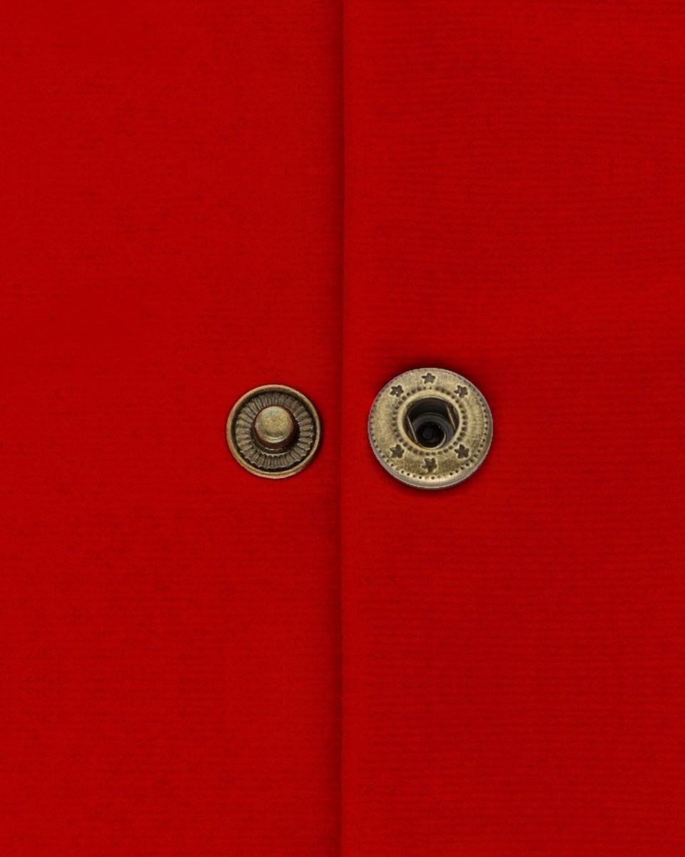Metal snap fastener alfa 15 mm old gold