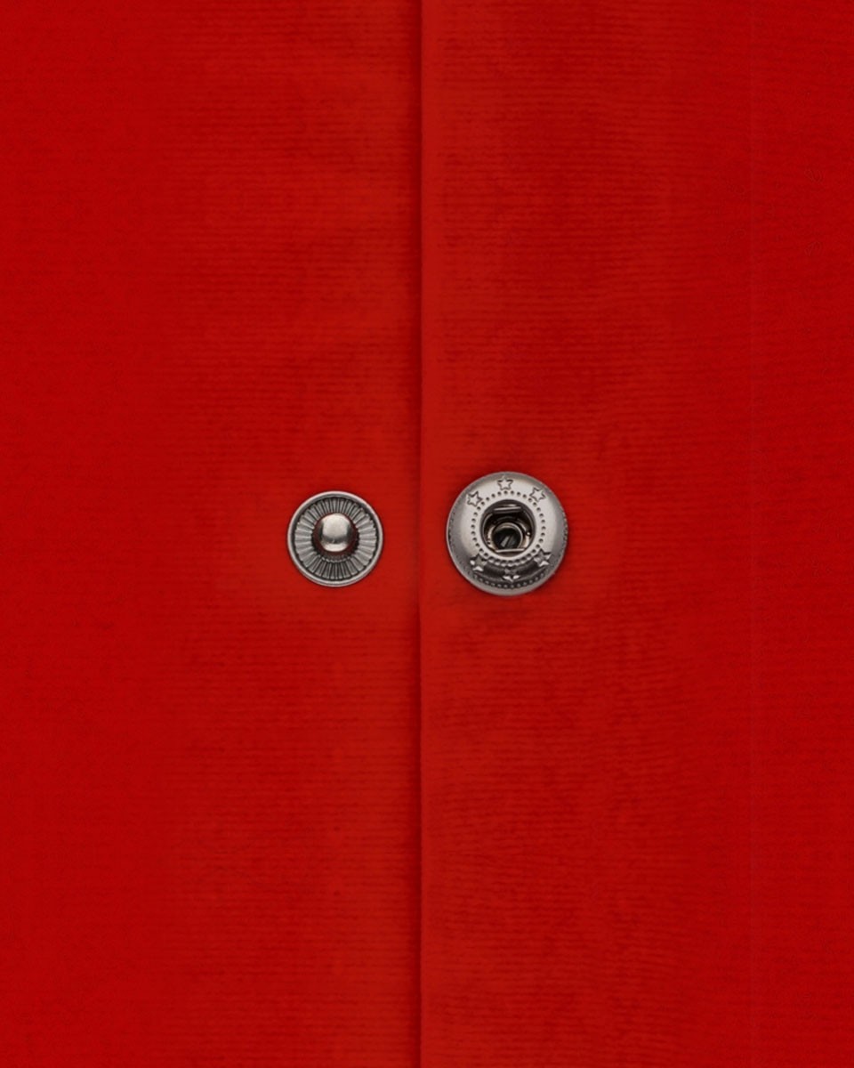 Metal snap fastener alfa 15 mm black nickel