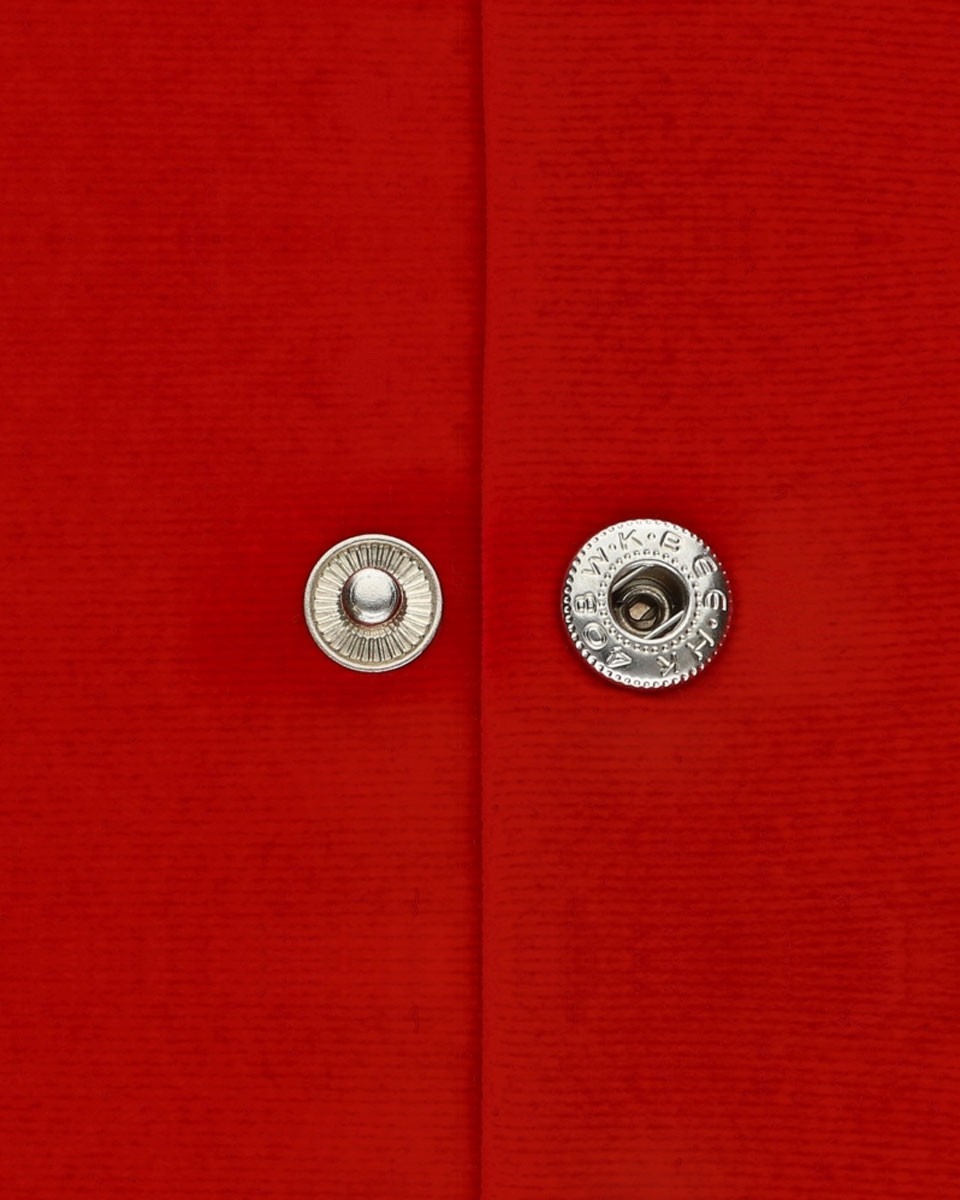 Metal snap fastener alfa 17 mm nickel