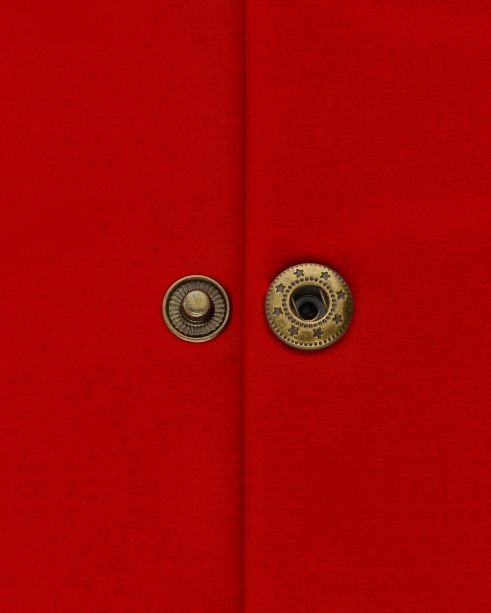 Metal snap fastener alfa 17 mm old gold