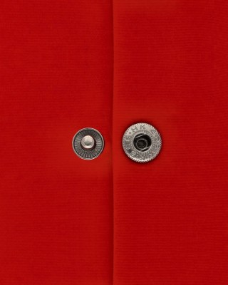 Metal snap fastener alfa 17 mm black nickel