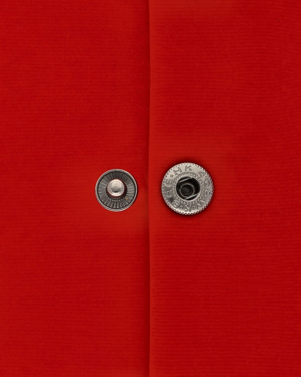 Metal snap fastener alfa 17 mm black nickel