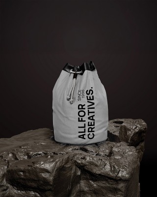 Cotton fabric canvas 400 g/m2 grey 165 cm 40 mb