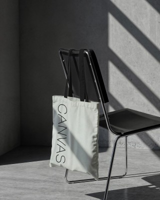 Tkanina bawełniana Canvas 400 g/m2 (337) jasnoszara
