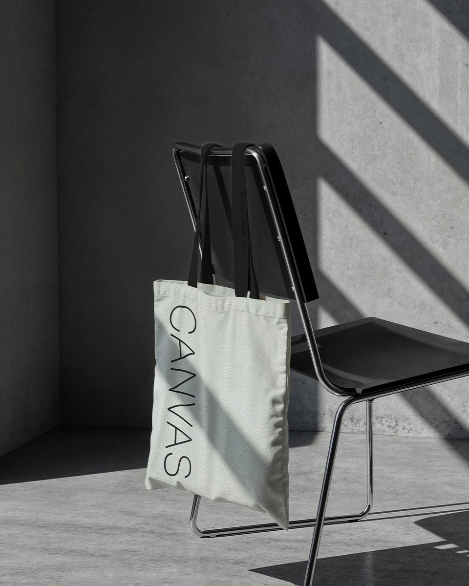 Tkanina bawełniana CANVAS (337) jasnoszara
