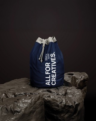 Cotton  fabric canvas 400 g/m2 navy blue 165 cm 40 mb