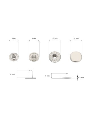 Napa nierdzewna alfa 10 mm nikiel