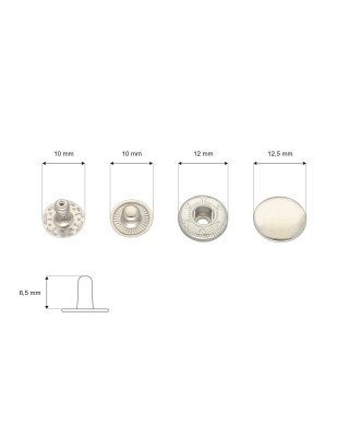 Napa nierdzewna alfa 12,5 mm nikiel