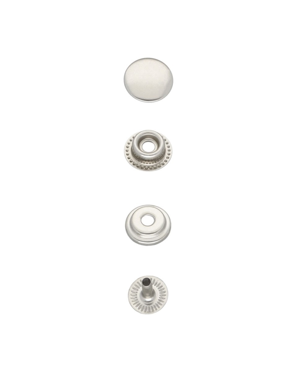 Metal snap fastener 12,5 mm nickel 720  pcs