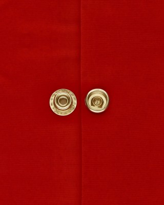 Metal snap fastener 15 mm light gold 200  pcs