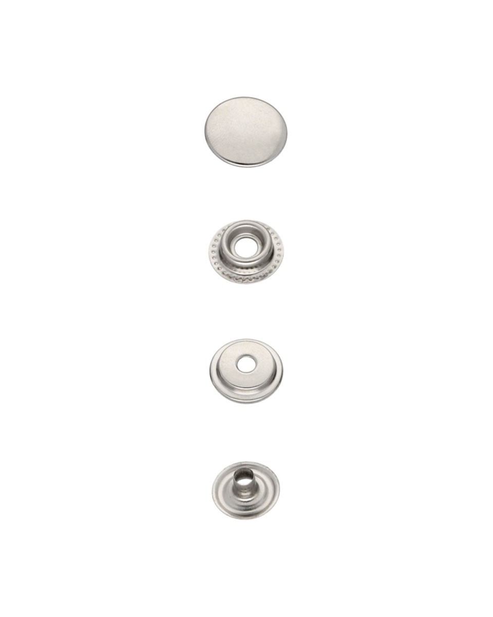 Metal snap fastener 15 mm nickel 720 pcs