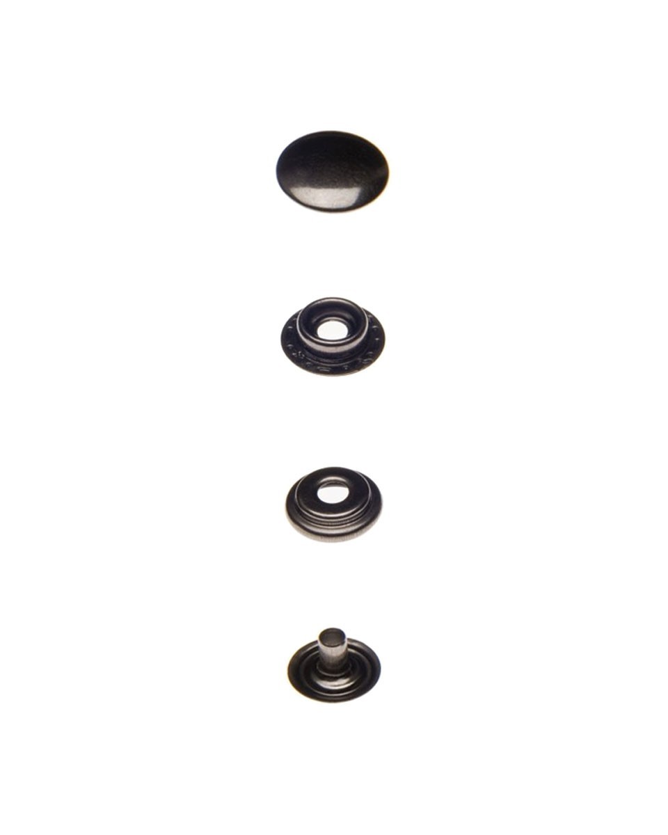 Druckknopf aus metall 15 mm schwarznickel 720 st.