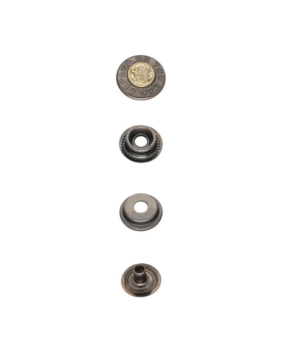 Kovová patentka 17 mm černý nikl 720 ks