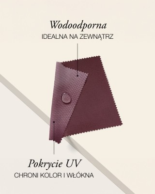Tkanina poliestrowa Oxford 600D PU*2 UV wodoodporna (048) bordowy