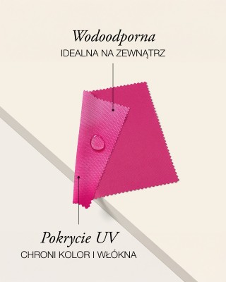 Tkanina poliestrowa Oxford 600D PU*2 UV wodoodporna (516) różowy