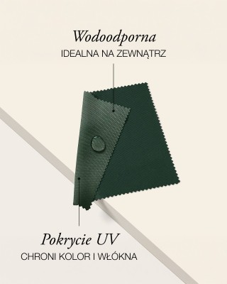 Tkanina poliestrowa Oxford 600D PU*2 UV wodoodporna (693) ciemnozielony