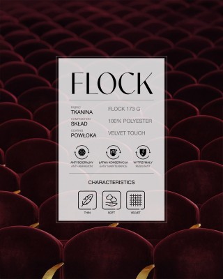 Polyester-Flockstoff 0,6 mm (048) Bordeaux
