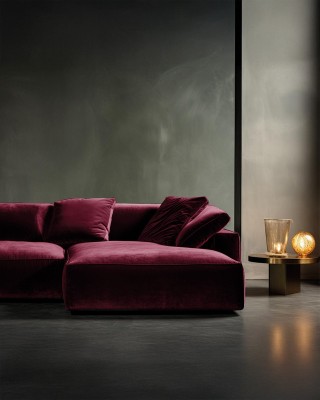 Polyester Flock Fabric 0.6 mm (048) burgundy