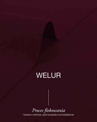 Polyester Flock Fabric 0.6 mm (048) burgundy