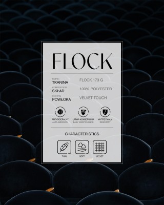 Polyesterová flocková tkanina 0,6 mm (058) Námořnická modř
