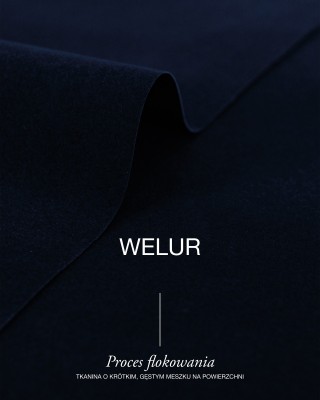 Polyester Flock Fabric 0.6 mm (058) navy blue
