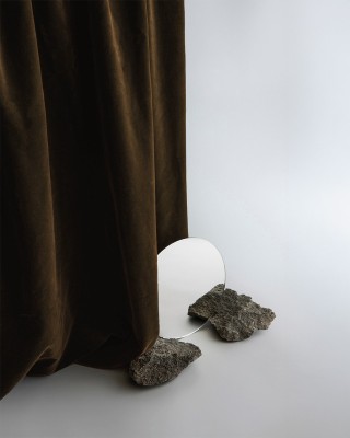 Polyester Flock Fabric 0.6 mm (141) dark brown