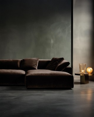 Polyester Flock Fabric 0.6 mm (141) dark brown