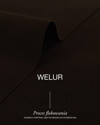 Polyester Flock Fabric 0.6 mm (141) dark brown