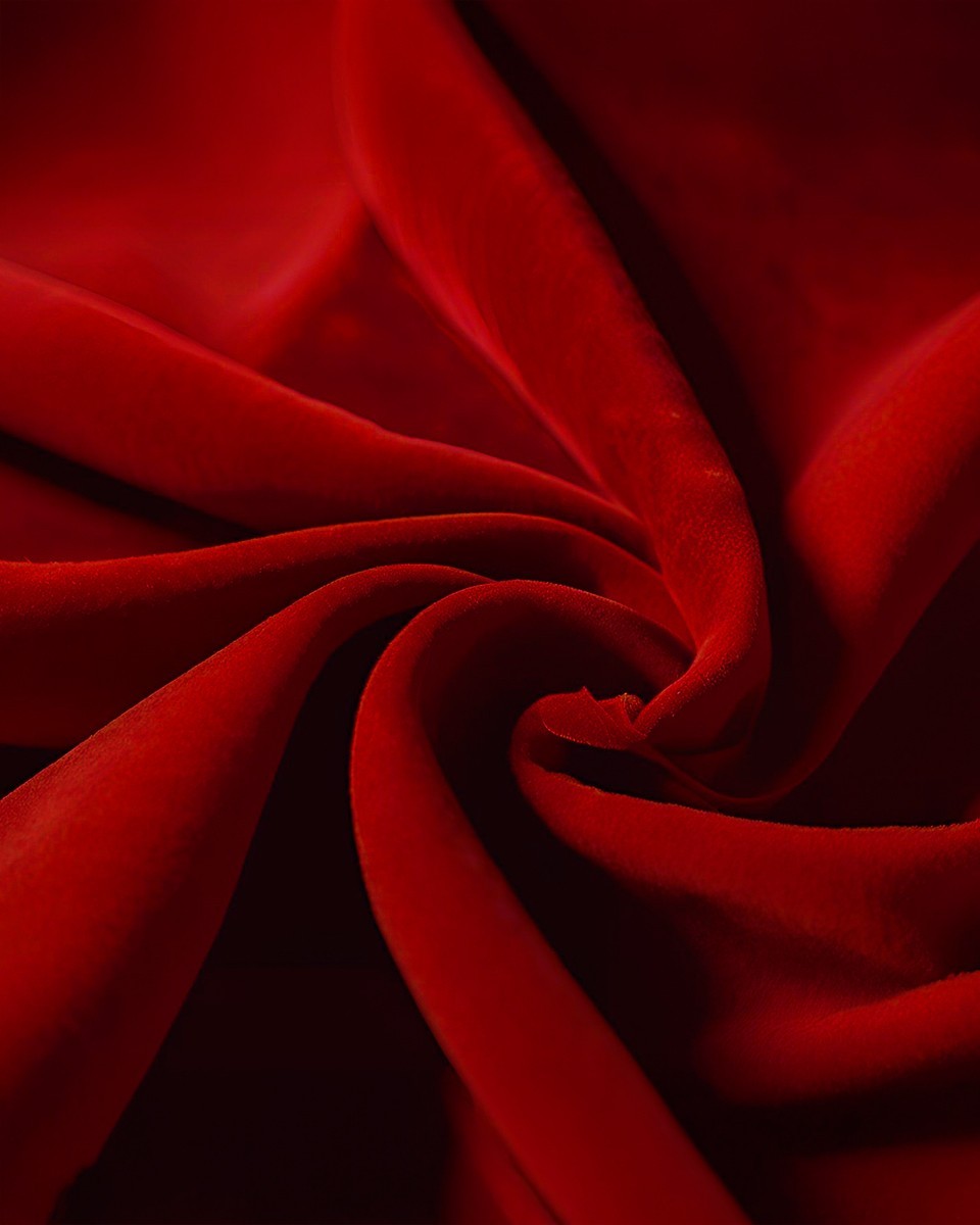 Polyester Flock Fabric 0.6 mm (171) red