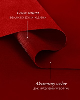 Polyester Flock Fabric 0.6 mm (171) red