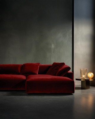Polyester-Flockstoff 0,6 mm (171) Rot