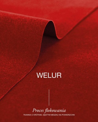 Polyester Flock Fabric 0.6 mm (171) red