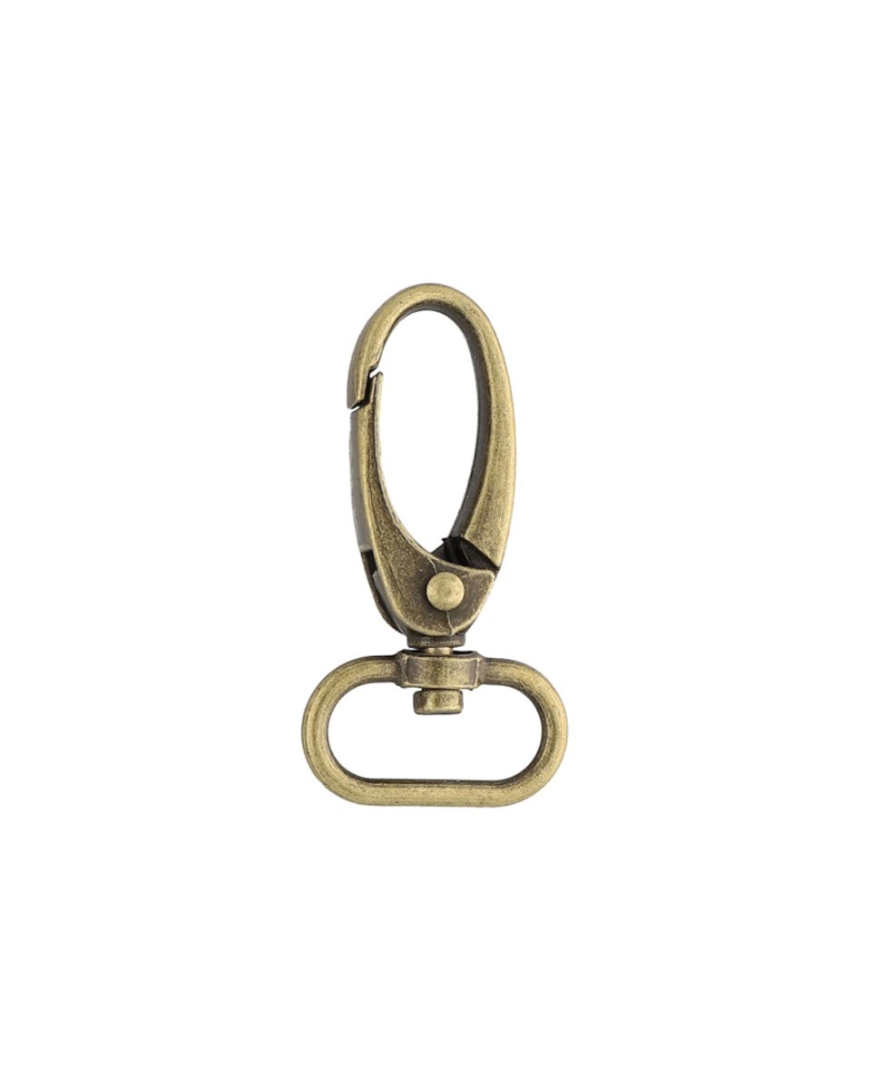 METAL SNAP  HOOK 0037 20  MM OLD GOLD 1  PCS