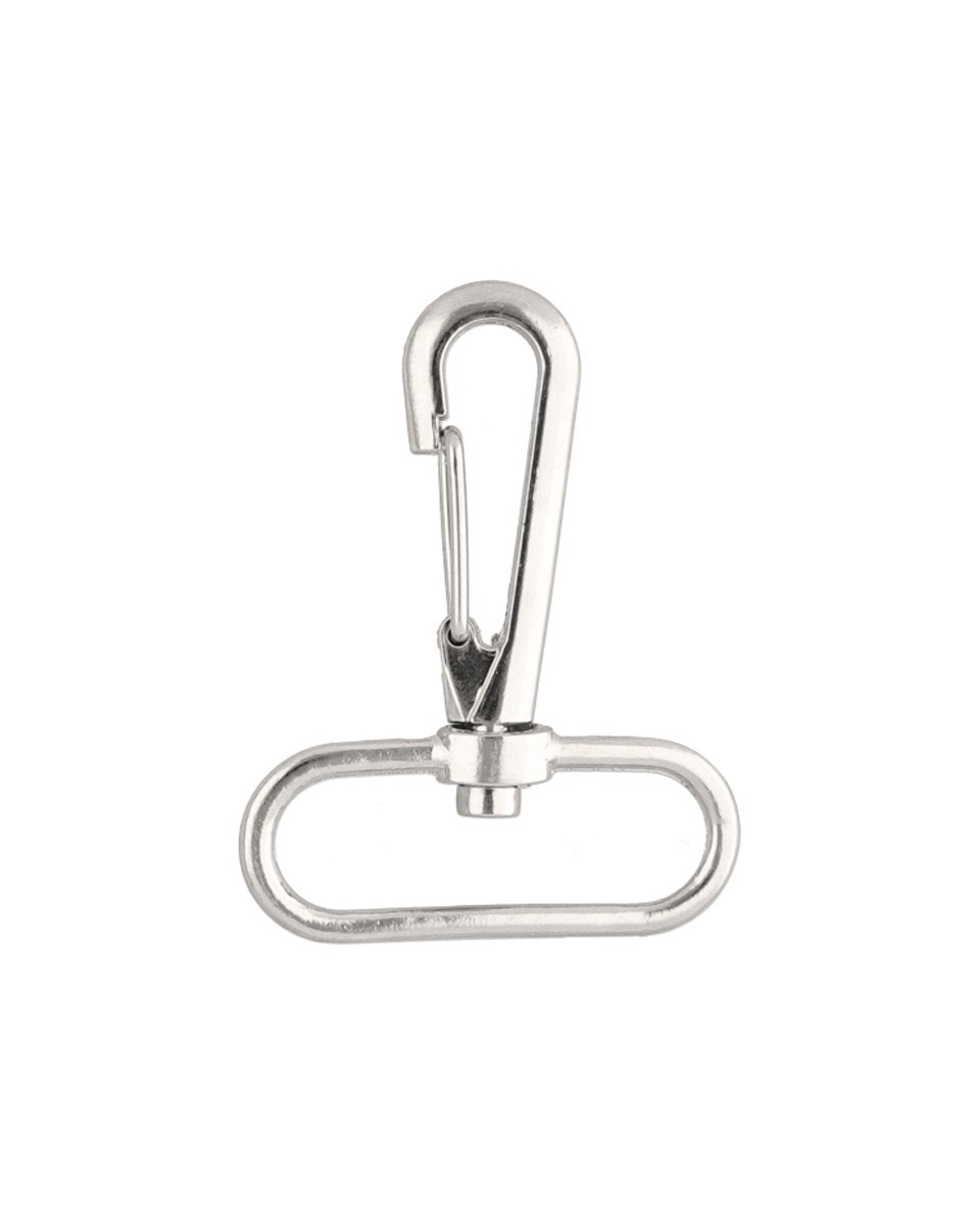 METAL SNAP HOOK 38 MM HIPOLIT NICKEL 100   PCS
