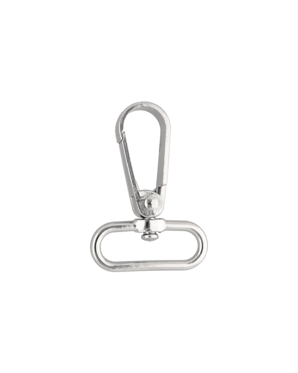 METAL SNAP  HOOK 30 MM  BORYS NICKEL 1 PCS