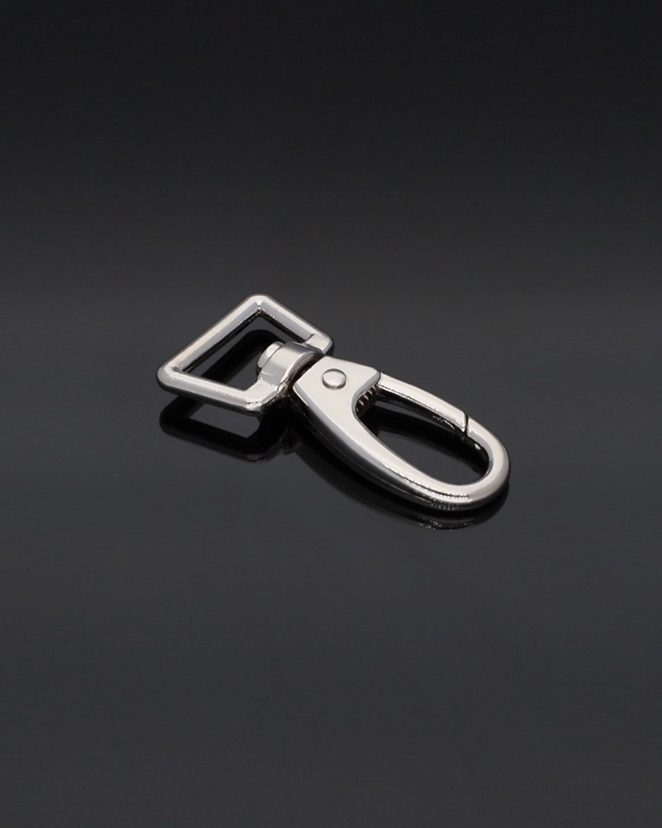 KARABINERHAKEN 20 MM NICKEL 1  ST.