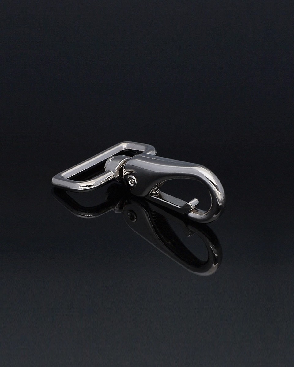 KARABINERHAKEN 32 MM DOMINIK  NICKEL 1 ST.