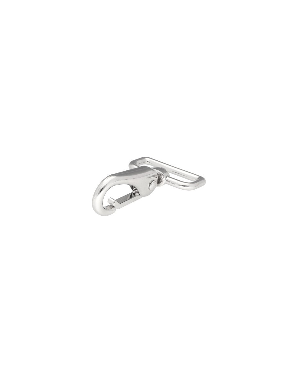 METAL SNAP HOOK 32 MM  DOMINIK NICKEL 1 PCS