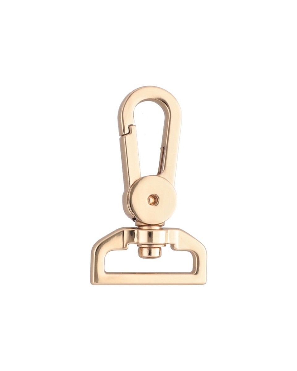 EXTRA  GLANZ KARABINERHAKEN     YME0586(0267A) 25 MM AUGUST LICHT GOLD 1 ST.