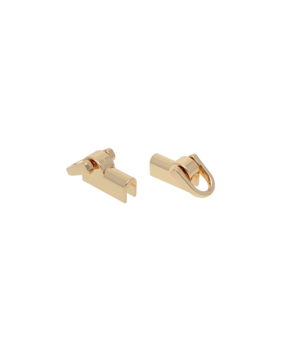 Griff taschen aus metall 11 mm licht gold 2 st.