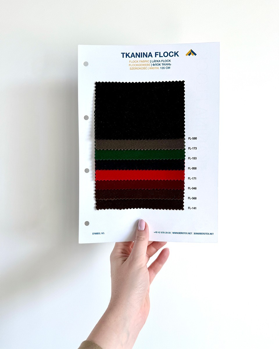 Barva příklady polyesterové tkaniny flock