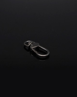 KARABINERHAKEN&nbsp9 MM MILAN SCHWARZ NICKEL 100   ST.