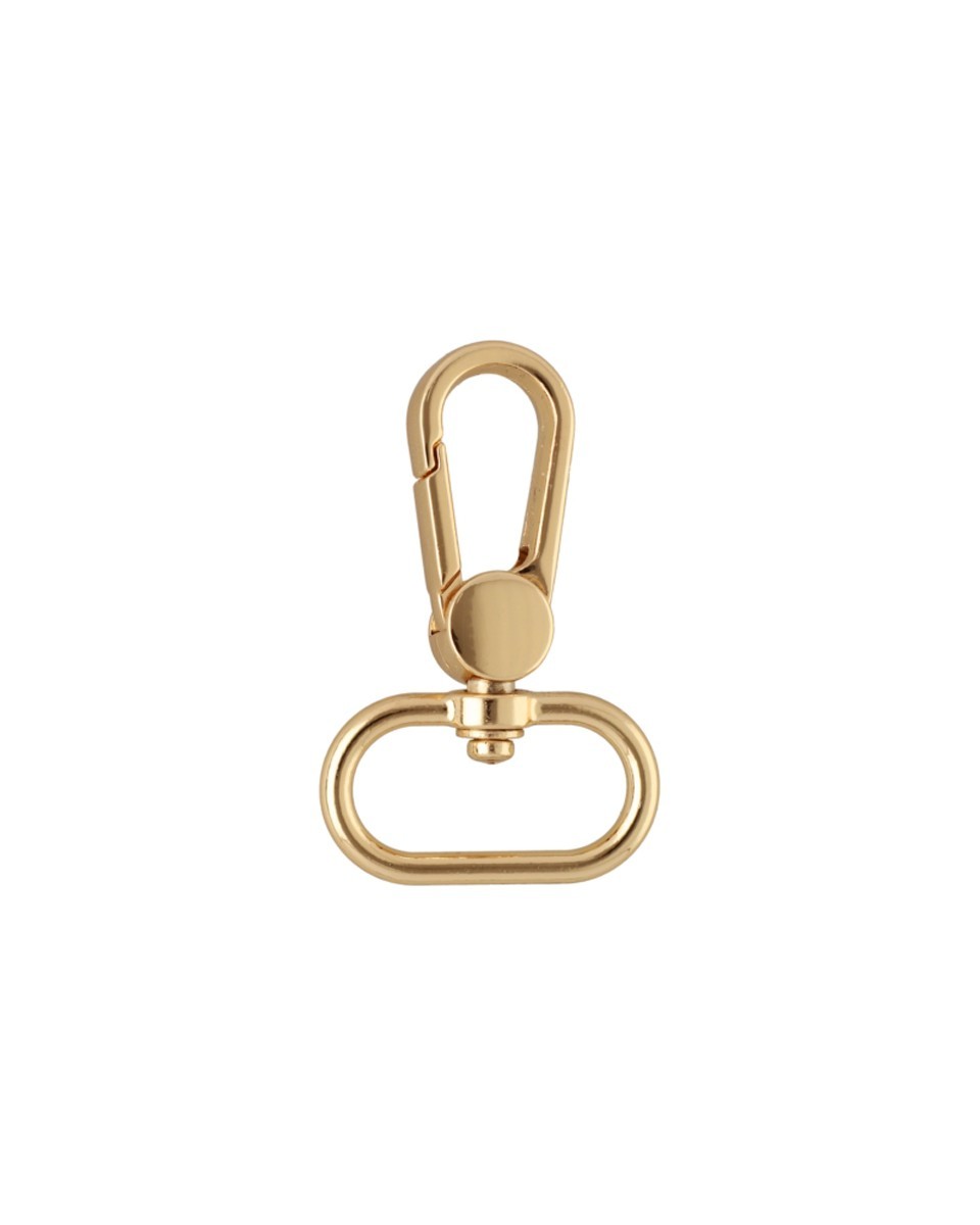 METAL SNAP HOOK 0395 25 MM ADAM LIGHT GOLD 100 PCS