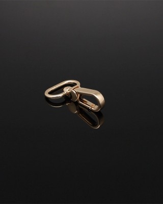 METAL SNAP HOOK 0395 25 MM ADAM LIGHT GOLD 100 PCS